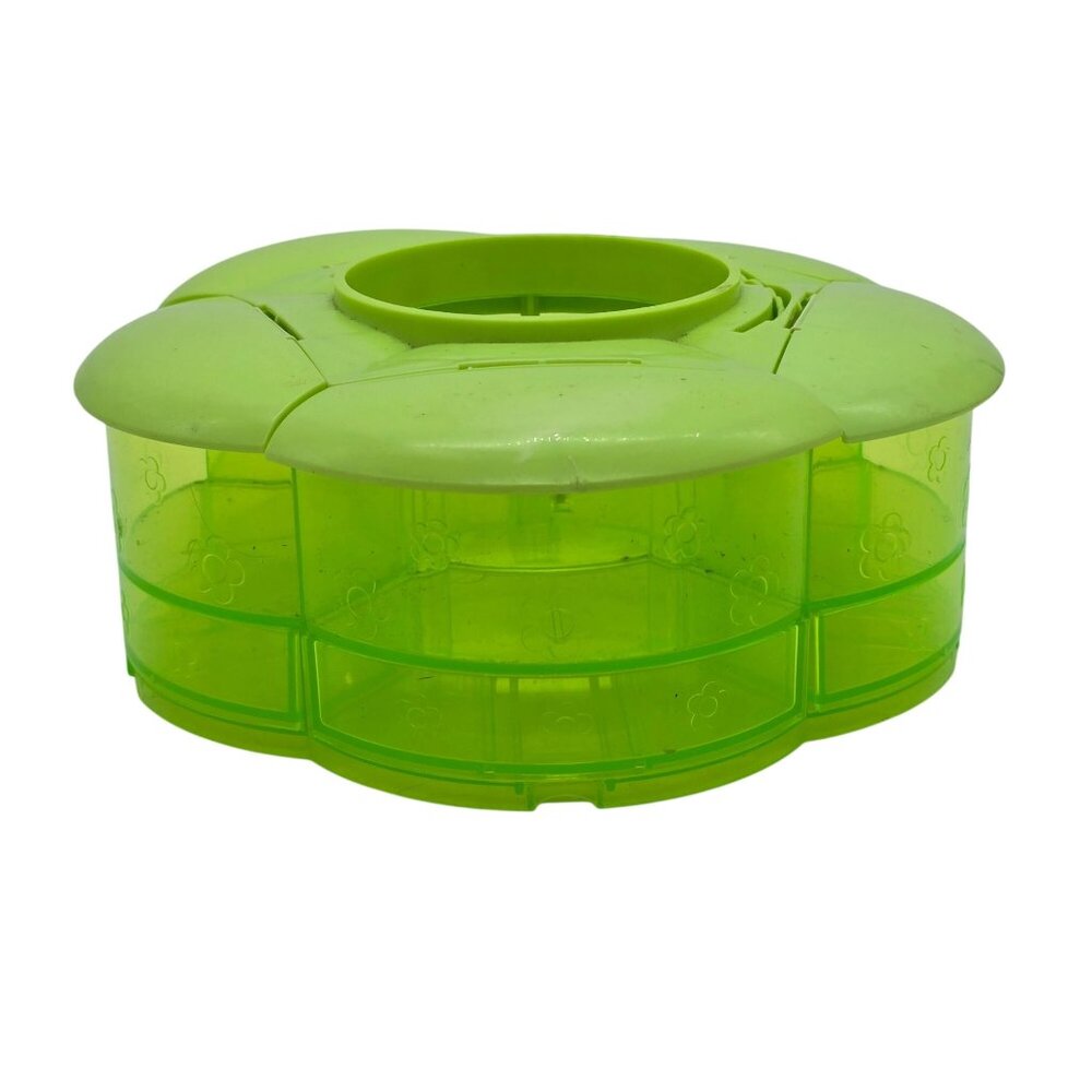 Polly Pocket Translucent Green Vintage Compact Storage Case - Picture 10 of 14